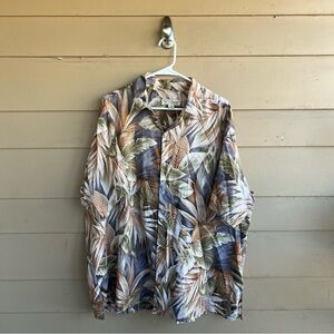 Tori Richards Hawaiian Print Button Down Shirt - Size 2XB